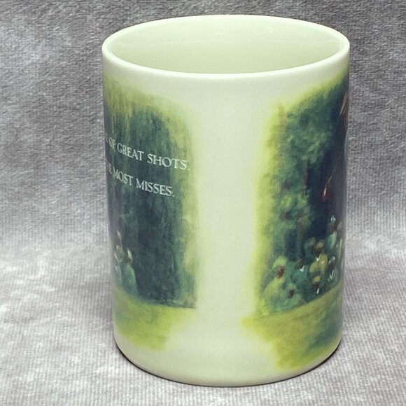 Vintage Otagiri Golf Mug 8oz Figi Graphics Japan - Golfer & Quote Scene Ceramic - Picture 4 of 11